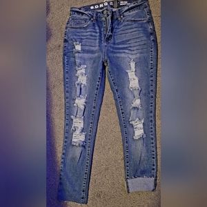 S.O.N.G high rise skinny ankle jeans. Size 11.